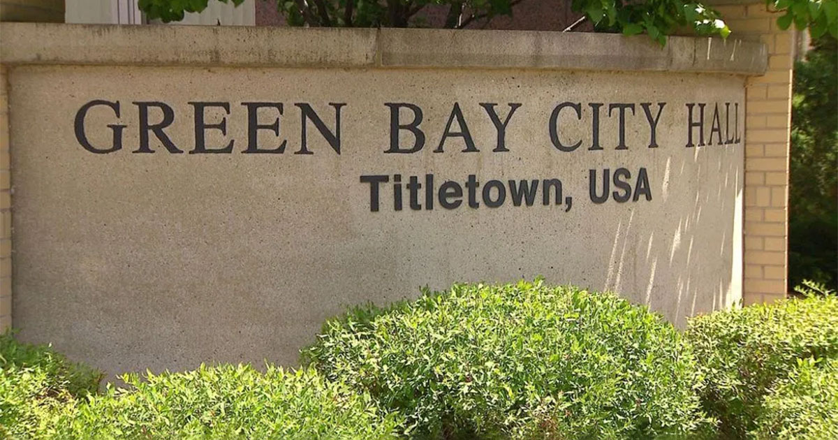 Green Bay city sign
