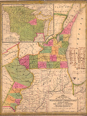 map of Wisconsin territory