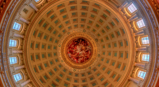 Wisconsin state capitol rotunda dome