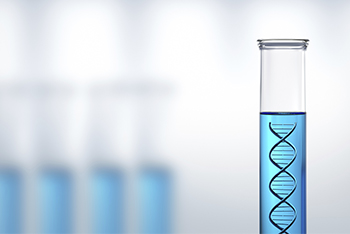 Biotech DNA test tub