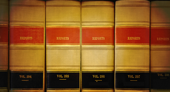 closeup of law books