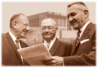 Charles Goldberg,  Wisconsin Supreme Court Justice Grover Broadfoot, and Harold Lichtsin