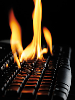 Keyboard on Fire