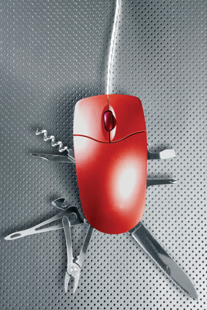 swiss army knife mouse