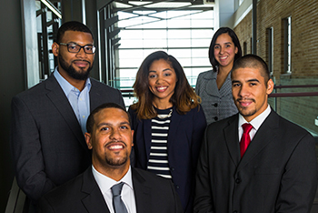Students from U.W. Law School’s Black Law Students and Latino Law Students associations