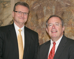 State Bar President-elect Jim Brennan and U.W. Law School Dean Ken   Davis