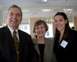 Joanna R. Behm of Shorewood with her parents. Behm is   clerking for   the Milwaukee Circuit Court.