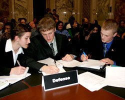 Mock Trial finalist team prepares to argue before   Wisconsin Supreme   Court.