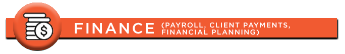 Payroll, Client Payments, Financial Planning