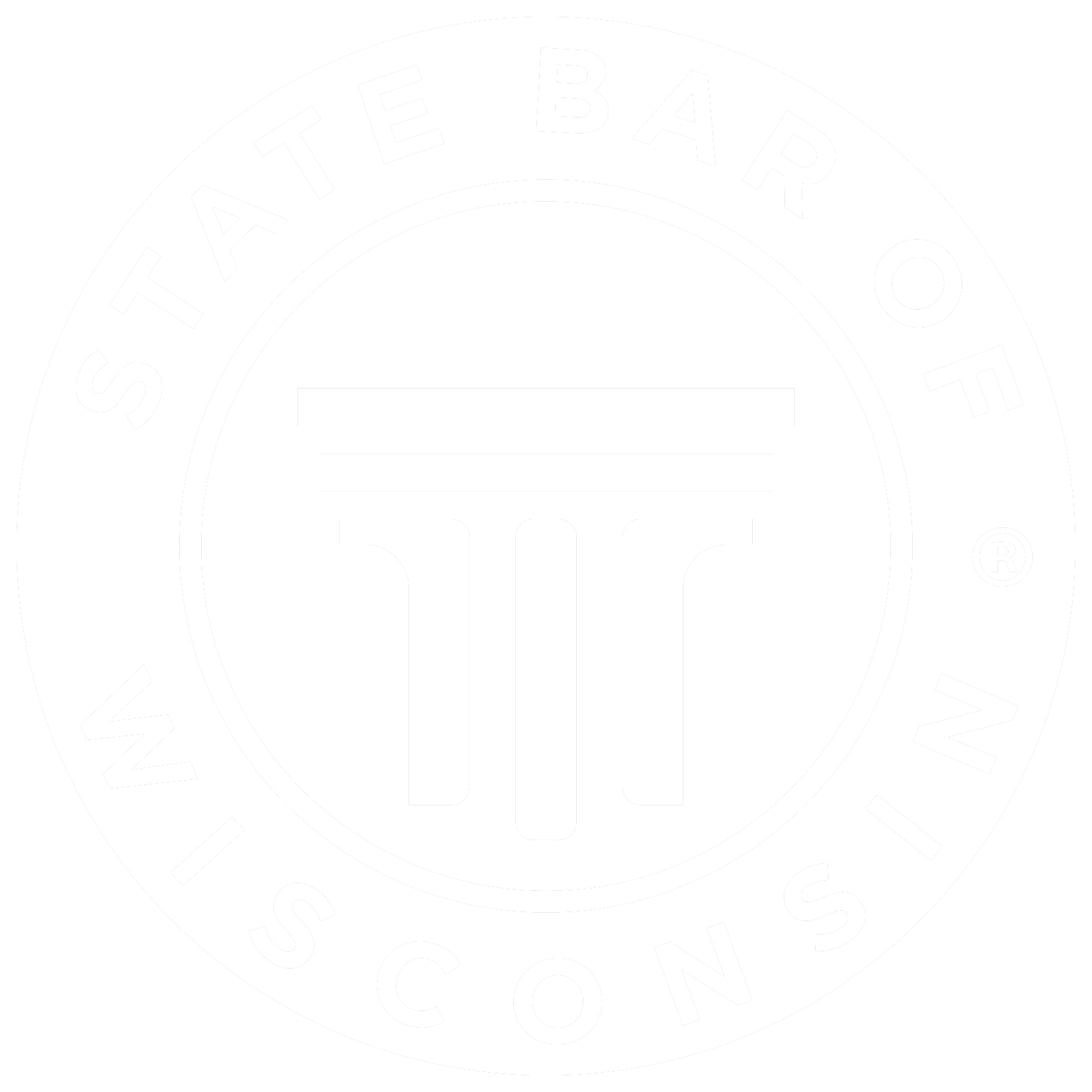 State Bar of Wisconsin Logo - A White Column