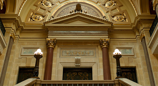 Wisconsin Supreme Court door in Capitol