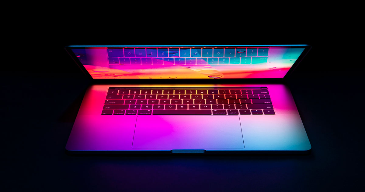 colorful laptop