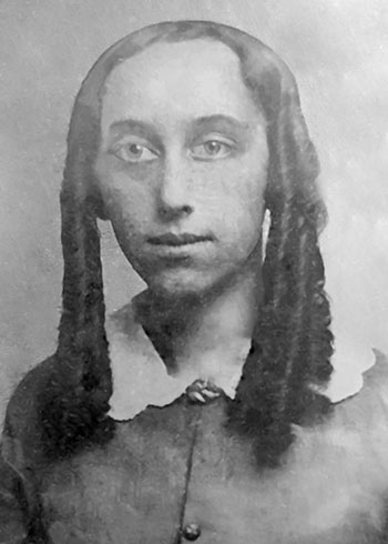 Lavinia Goodell as a teenager