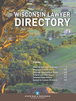 2013 Wisconsin Lawyer Directory