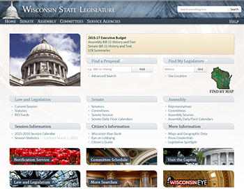 Wisconsin State Legislature website