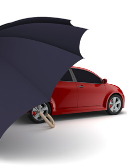 Umbrella and   Car