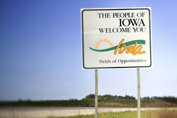Iowa sign