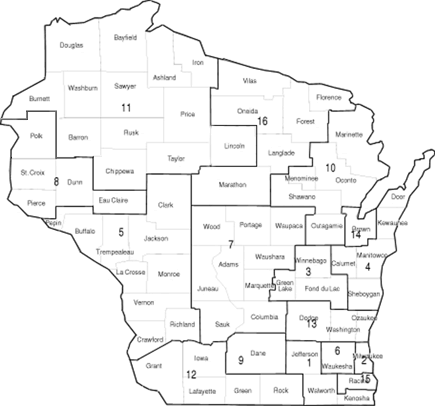 Board of Governors district map