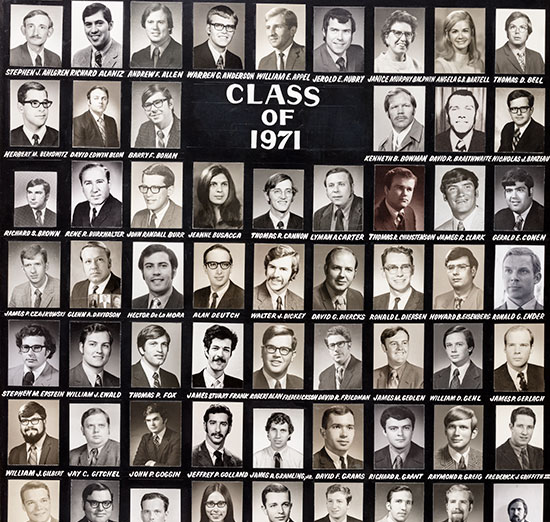 UW Law School Class Photo of 1971