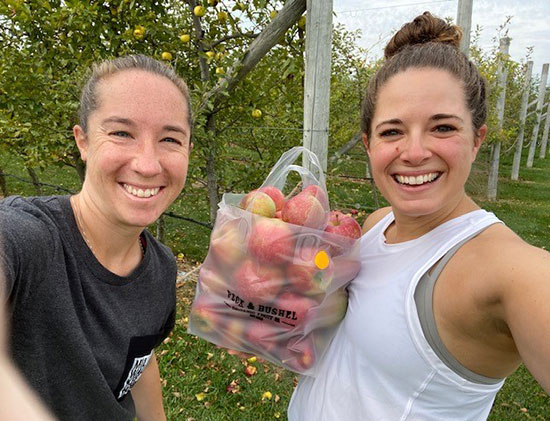 Angela Harden apple picking