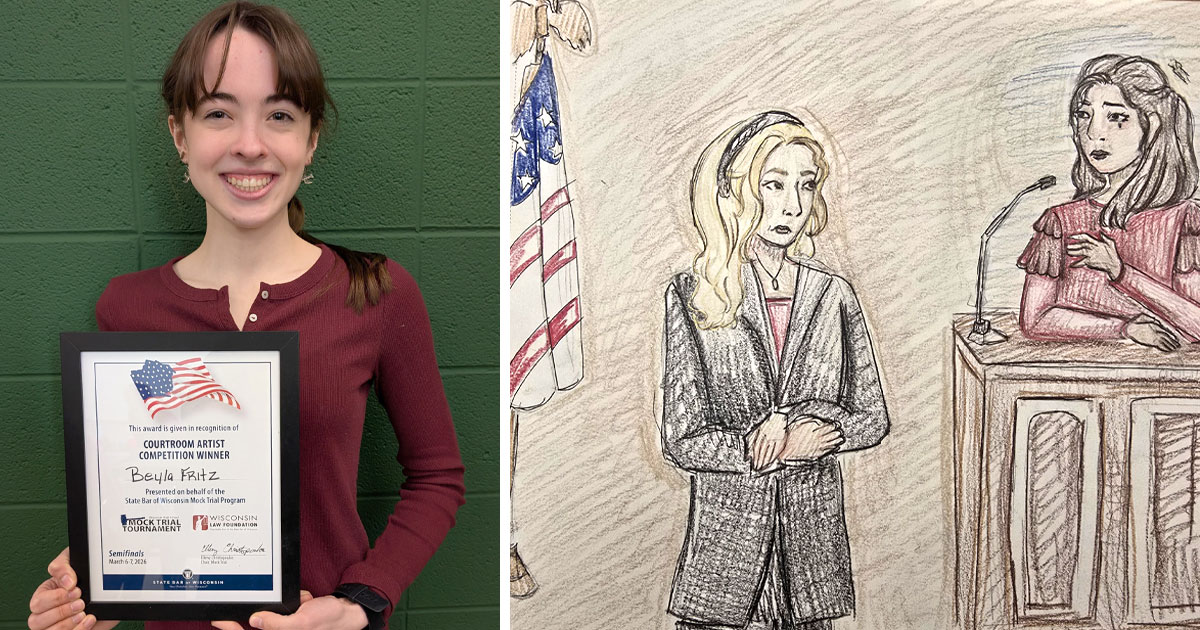 Beyla Fritz and artwork