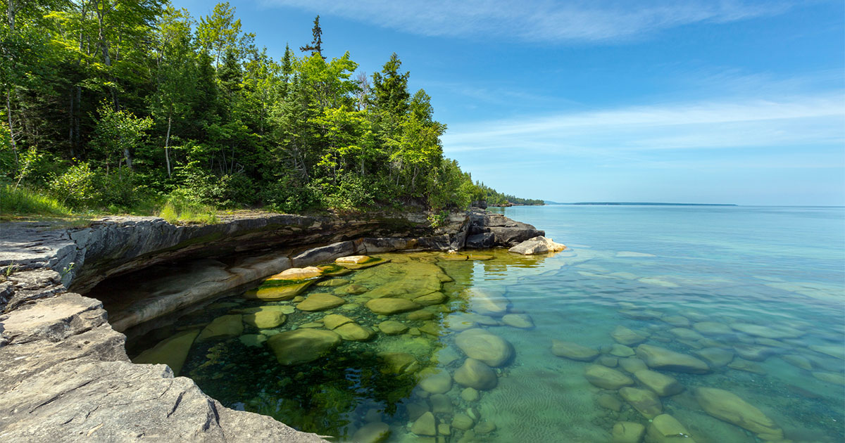 clean water in lake superior