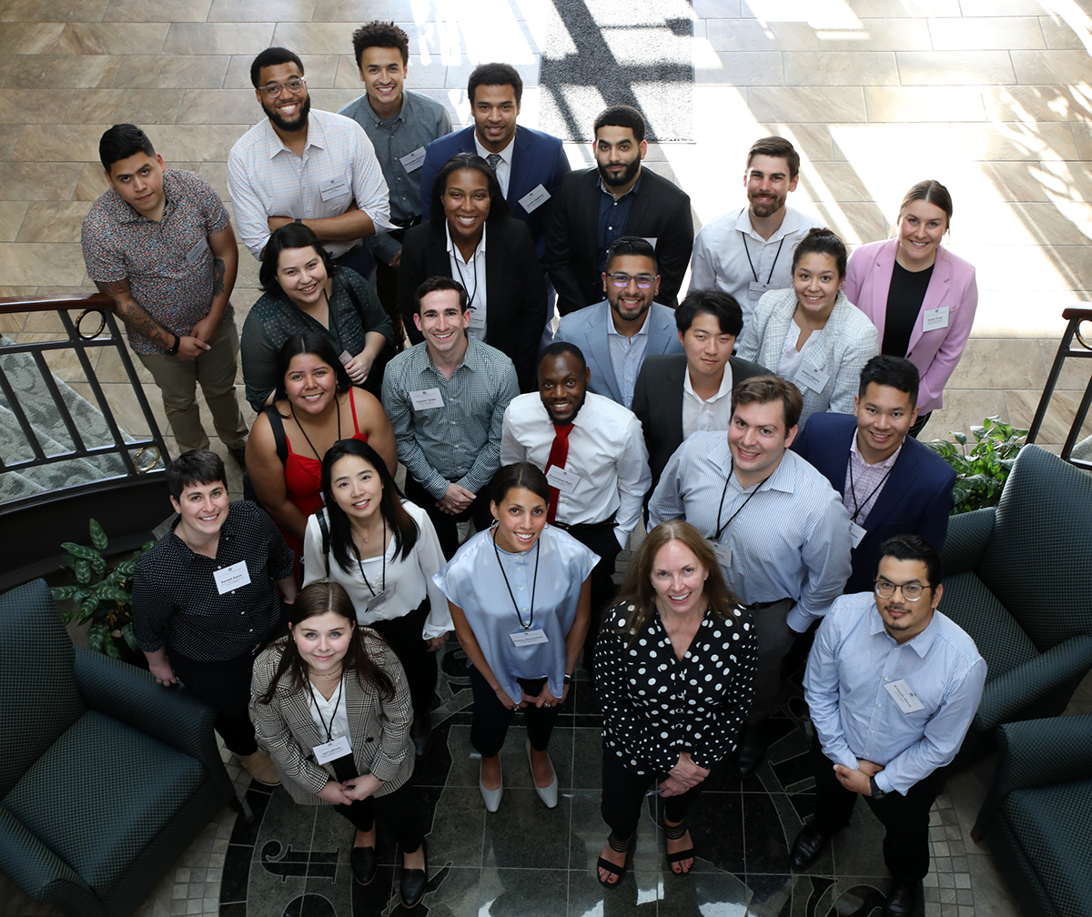 Diversity Clerkship Program group photo with participants smiling at the camera