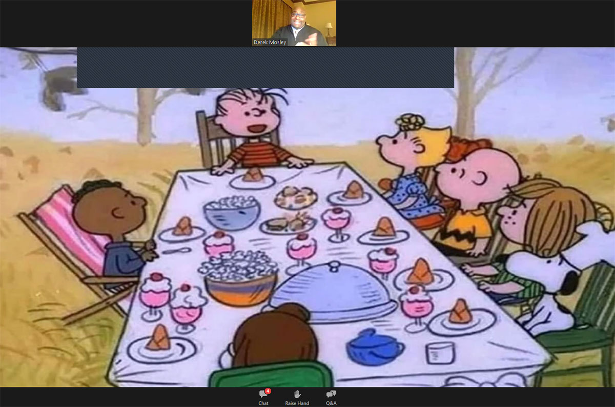 A still shot from the 1968 Charlie Brown Thanksgiving Special, which Judge Derek Mosely cited as an example of unconscious racial bias.