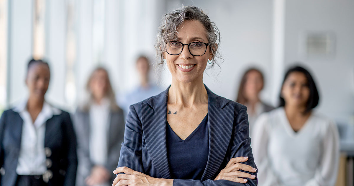 confident looking business woman