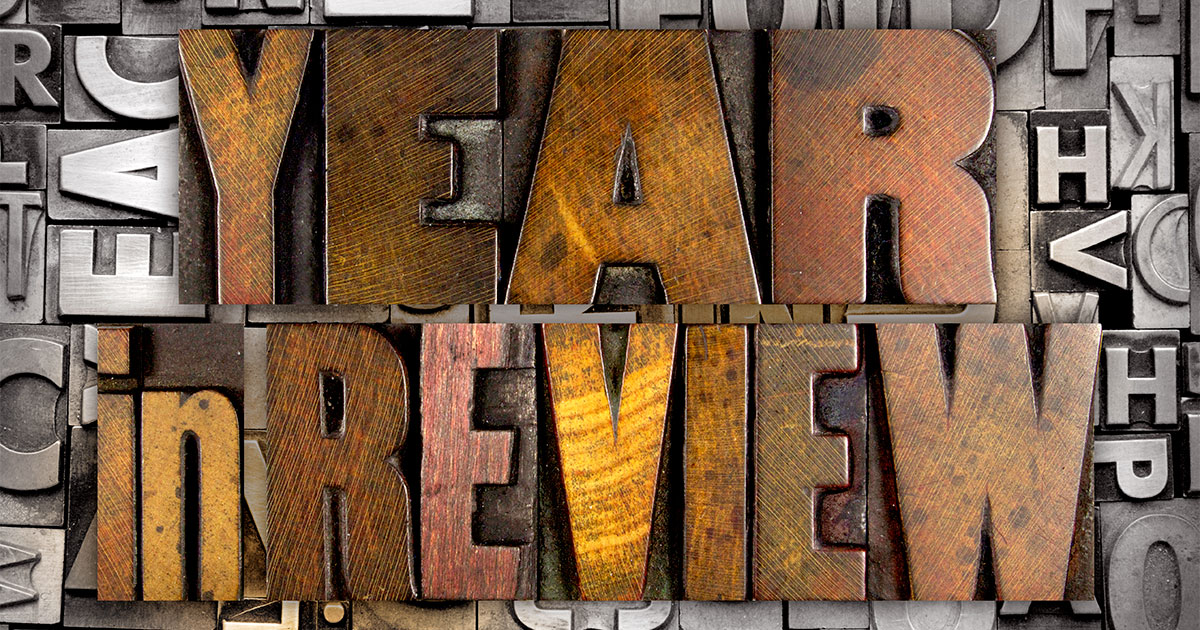 year in review typeface