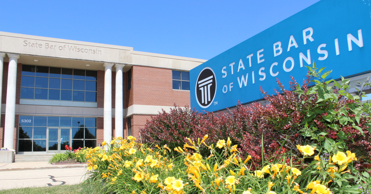 State Bar building and sign