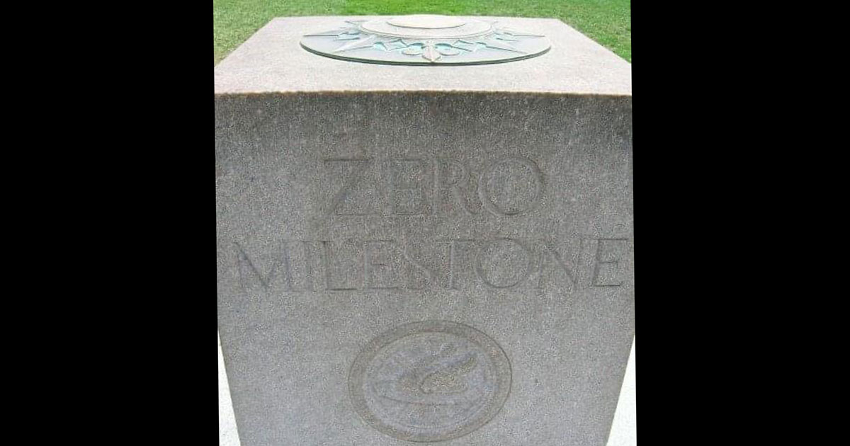 The Zero Milestone in Washington, D.C.