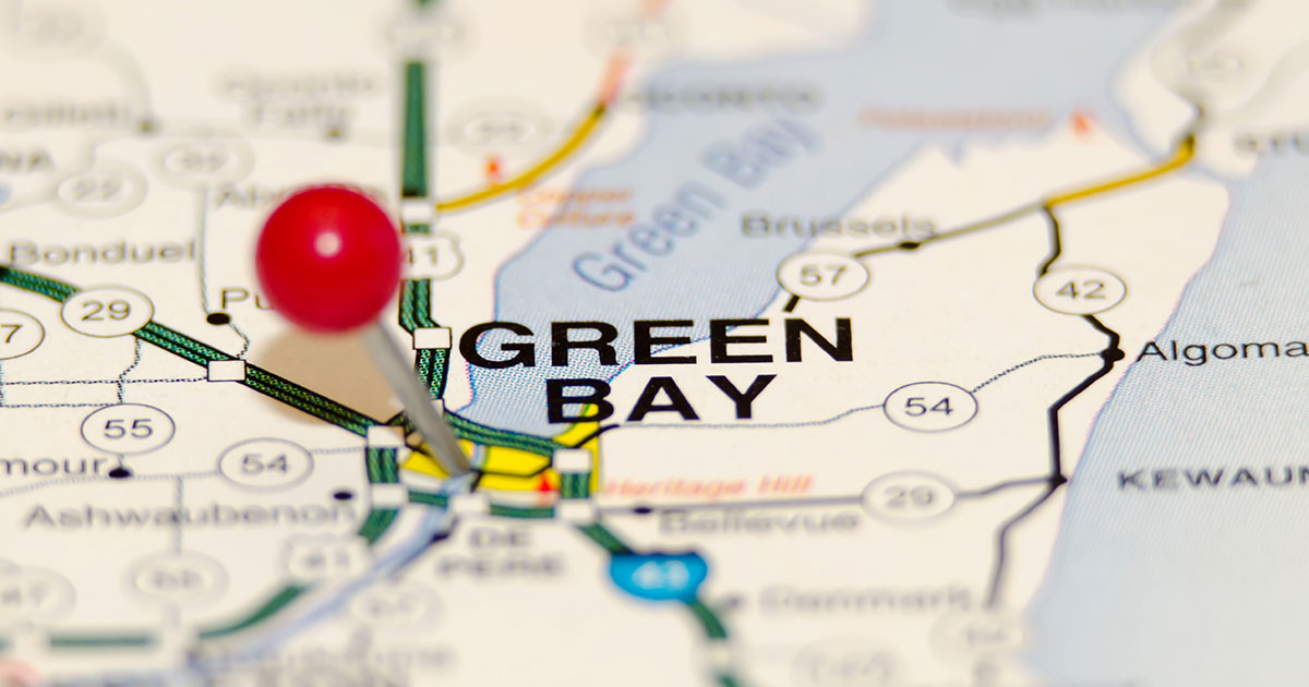 Green Bay on map