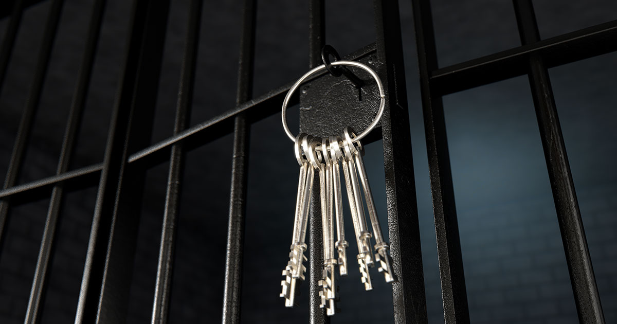 prison cell door