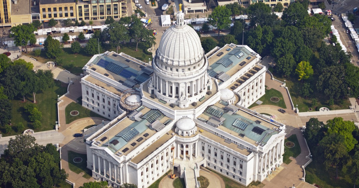 Wisconsin Capitol from above