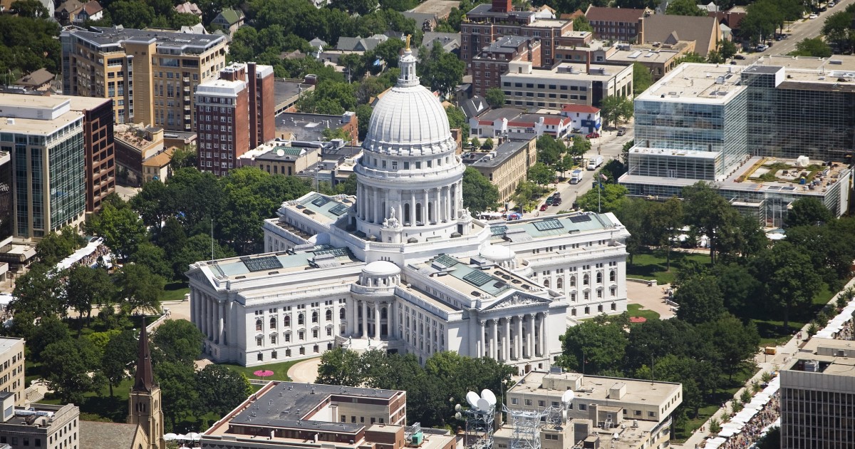 Wisconsin Capitol during summer