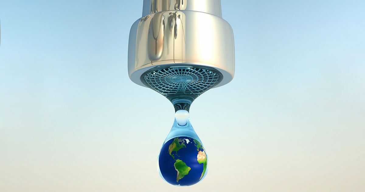 world water drop