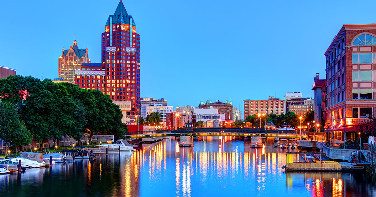 downtown Milwaukee riverfront