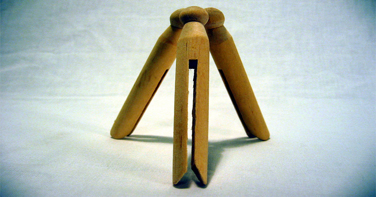 clothes pins balancing