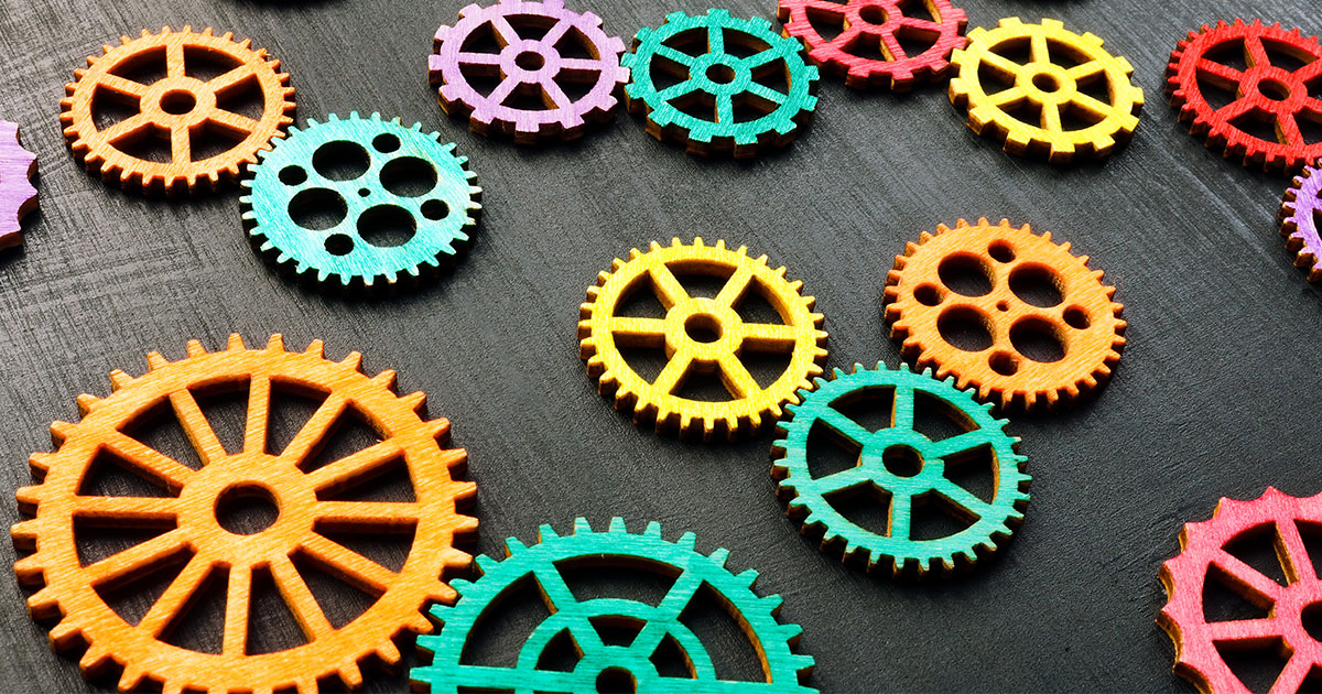 colorful gears