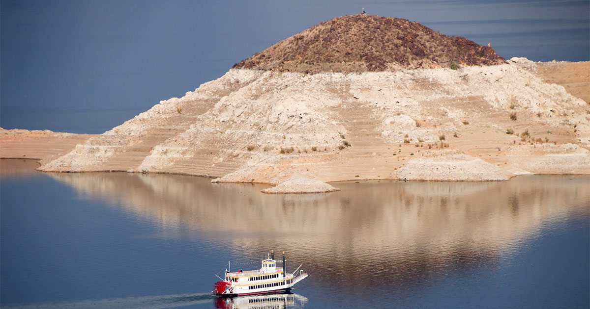 Water levels at Lake Mead