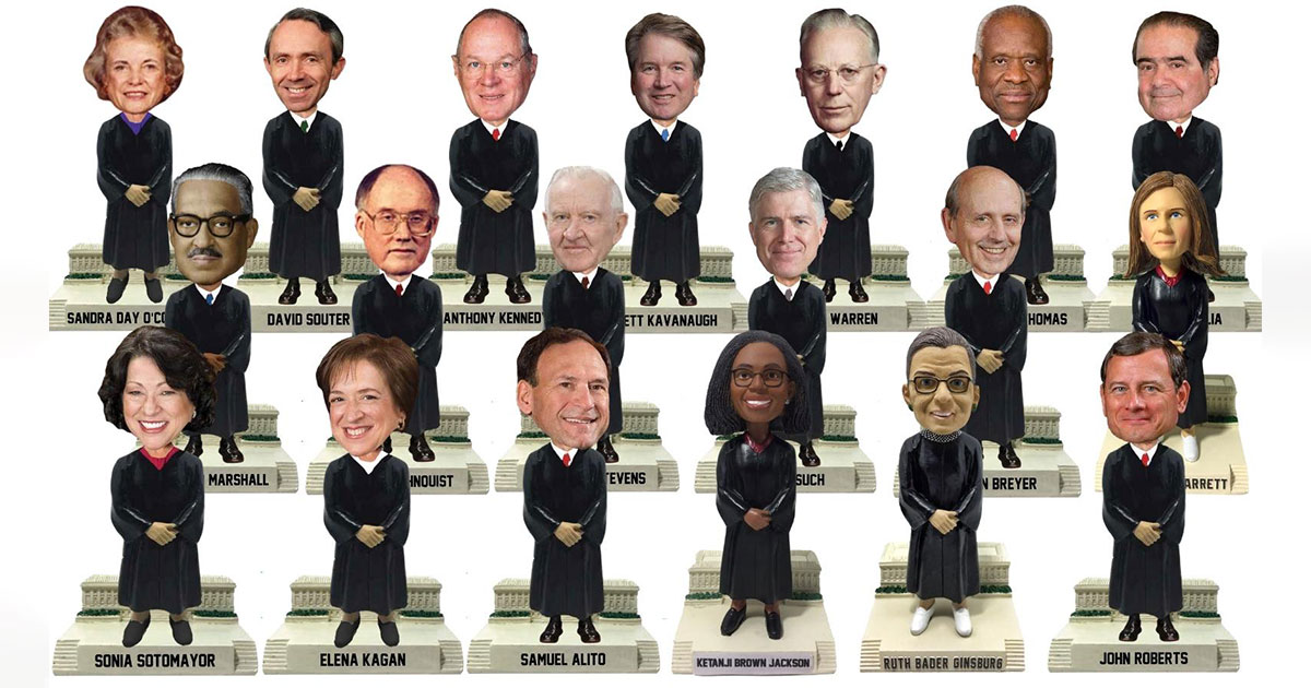 justices as bobbleheads