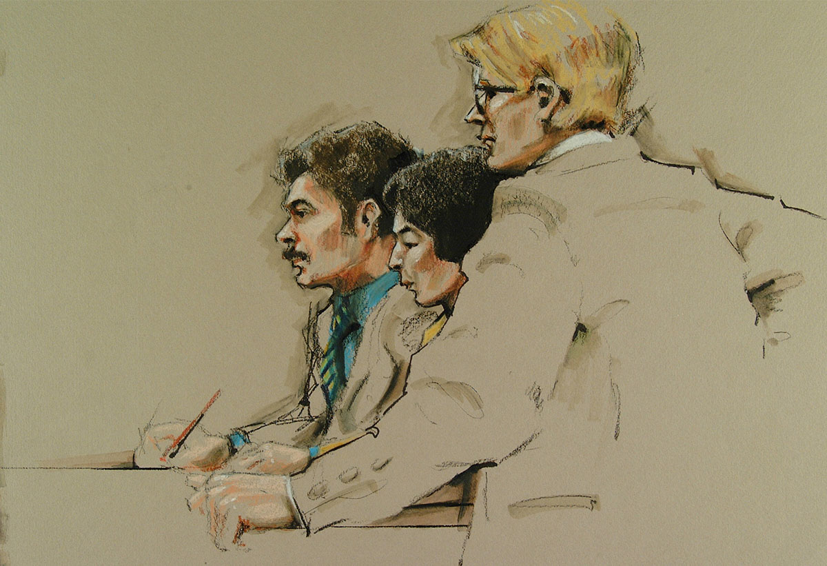 Courtroom sketch