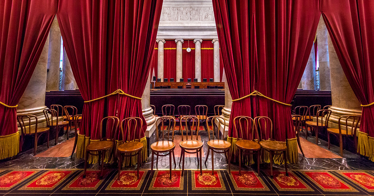 U.S. Supreme Court chamber