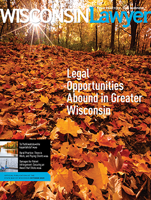 Wisconsin Lawyer Magazine October 2023 Cover Page