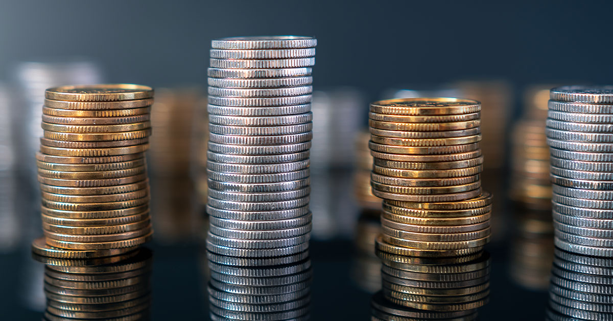 stack of coins