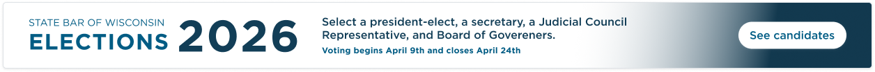State Bar of Wisconsin Elections 2026