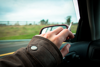 driving while smoking