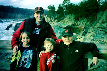 Richard Brown with family in Maryland