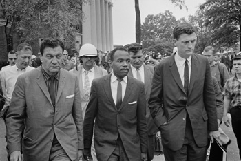 John Doar escorts James Meredith